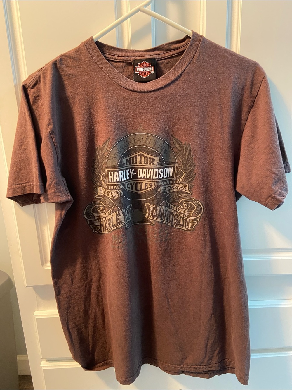 Harley-Davidson Brown Short Sleeve Logo Tee